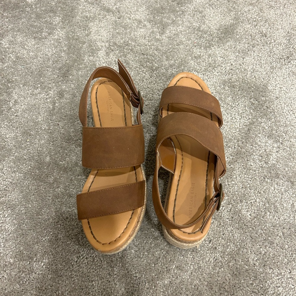 Suede Platform Sandals